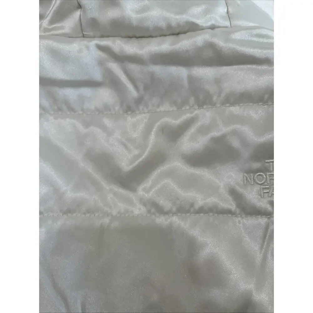 The North Face White Ivory Faux Fur Reversible Jacket 12-18 Months Warm Hood